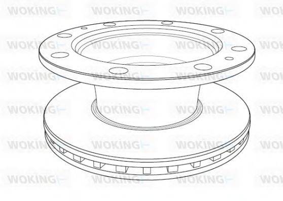 WOKING NSA118720 гальмівний диск