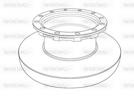 WOKING NSA119610 гальмівний диск