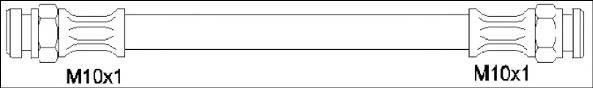 WOKING G190021 Гальмівний шланг