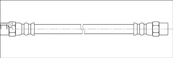 WOKING G190030 Гальмівний шланг