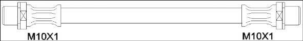 WOKING G190070 Гальмівний шланг