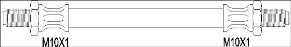 WOKING G190353 Гальмівний шланг