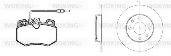 WOKING 8070302 Комплект гальм, дисковий гальмівний механізм