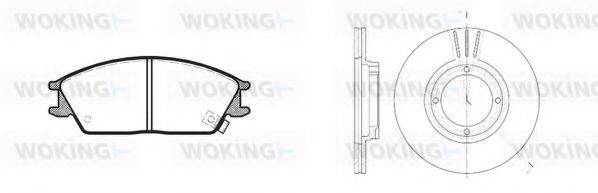 WOKING 8324300 Комплект гальм, дисковий гальмівний механізм