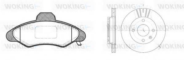 WOKING 8231301 Комплект гальм, дисковий гальмівний механізм