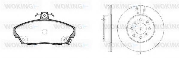 WOKING 8237301 Комплект гальм, дисковий гальмівний механізм