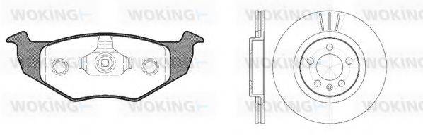 WOKING 8709305 Комплект гальм, дисковий гальмівний механізм