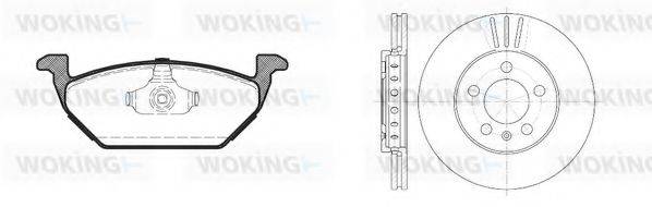 WOKING 8733302 Комплект гальм, дисковий гальмівний механізм
