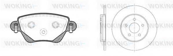 WOKING 8677300 Комплект гальм, дисковий гальмівний механізм