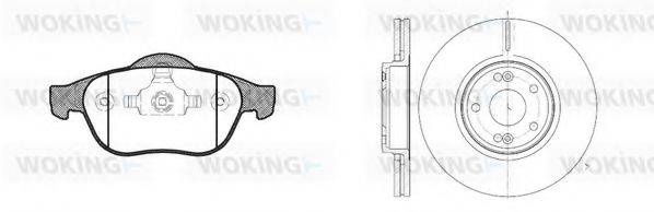 WOKING 8943300 Комплект гальм, дисковий гальмівний механізм