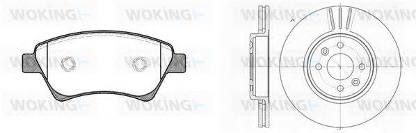 WOKING 8876302 Комплект гальм, дисковий гальмівний механізм