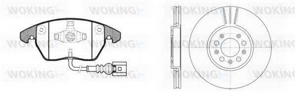 WOKING 81130303 Комплект гальм, дисковий гальмівний механізм