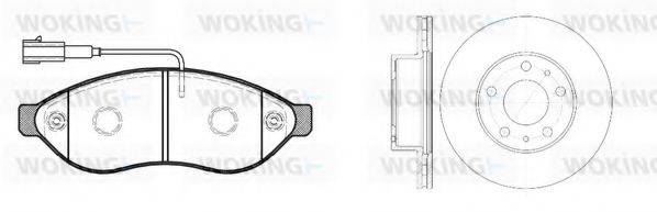 WOKING 81337301 Комплект гальм, дисковий гальмівний механізм