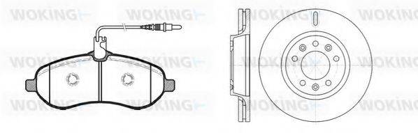 WOKING 81392301 Комплект гальм, дисковий гальмівний механізм