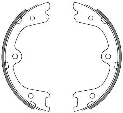 WOKING Z426400 Комплект гальмівних колодок, стоянкова гальмівна система