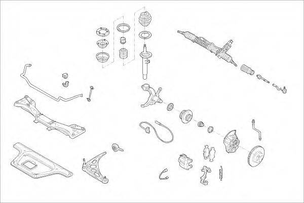 MONROE MO15450VA Підвіска колеса
