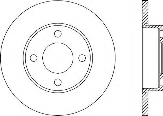 OPEN PARTS BDR101910 гальмівний диск