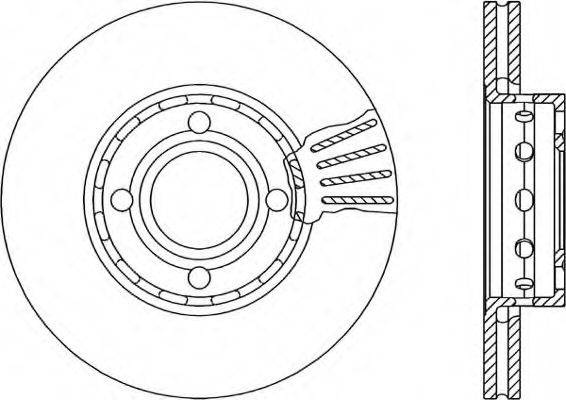 OPEN PARTS BDR104020 гальмівний диск