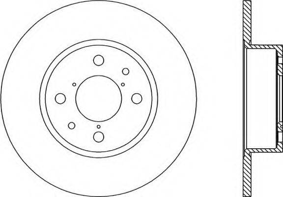 OPEN PARTS BDR113710 гальмівний диск