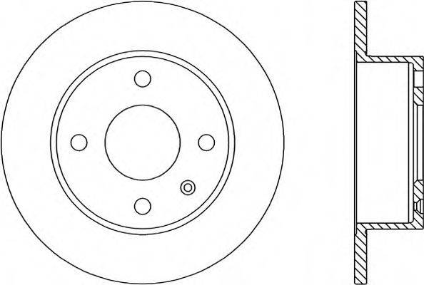 OPEN PARTS BDR117110 гальмівний диск