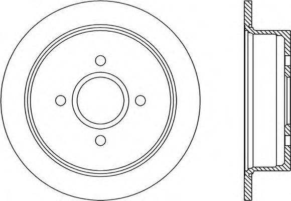 OPEN PARTS BDR118710 гальмівний диск