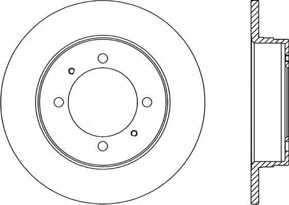 OPEN PARTS BDR133510 гальмівний диск