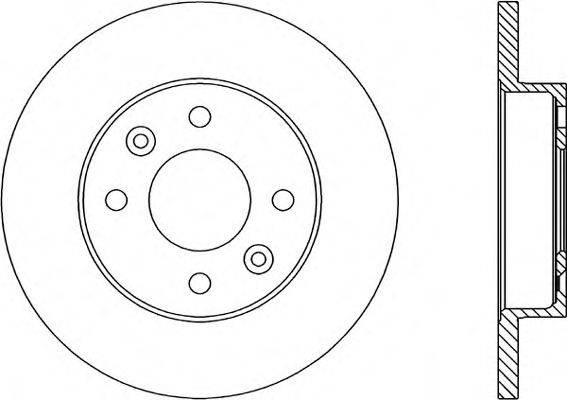 OPEN PARTS BDR144610 гальмівний диск