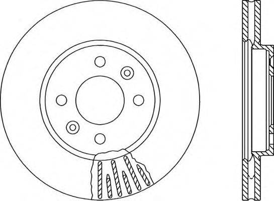 OPEN PARTS BDR147620 гальмівний диск