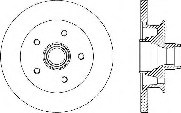 OPEN PARTS BDR158110 гальмівний диск