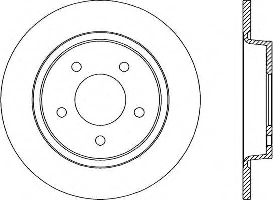 OPEN PARTS BDR203110 гальмівний диск