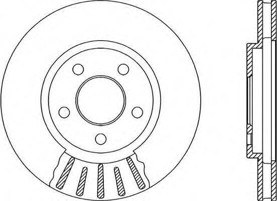 OPEN PARTS BDR209020 гальмівний диск