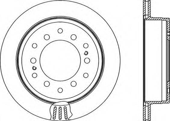 OPEN PARTS BDR213620 гальмівний диск