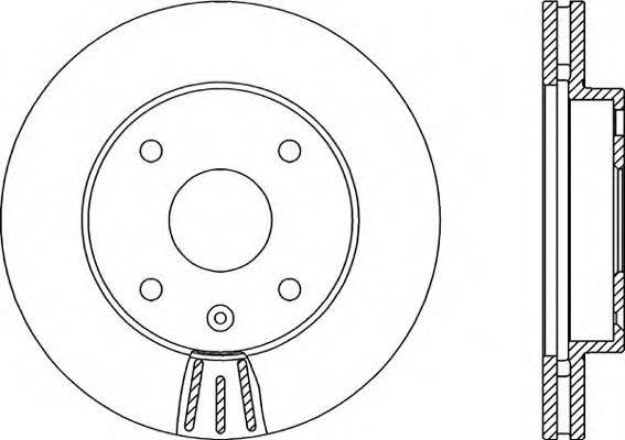 OPEN PARTS BDR214620 гальмівний диск