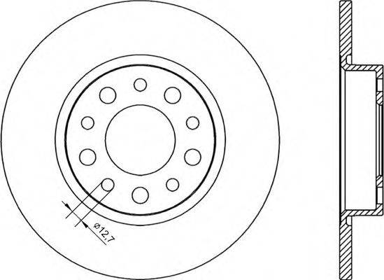 OPEN PARTS BDR224810 гальмівний диск