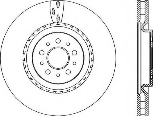 OPEN PARTS BDR230720 гальмівний диск