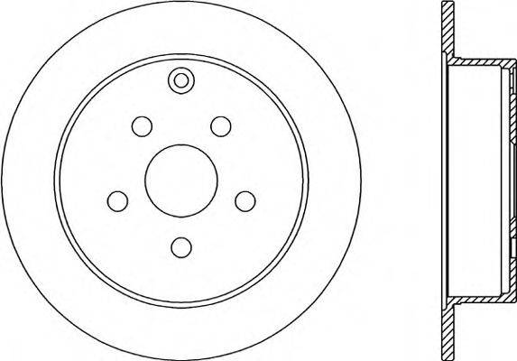 OPEN PARTS BDR231410 гальмівний диск