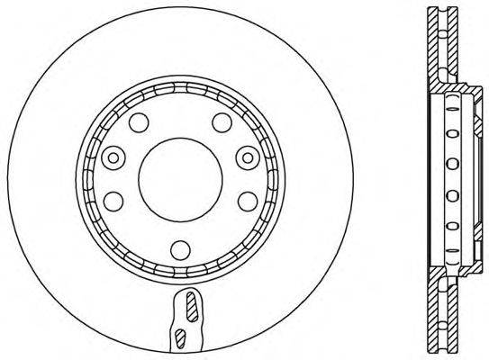 OPEN PARTS BDR254820 гальмівний диск