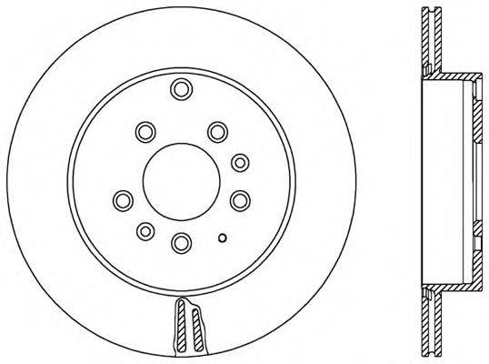 OPEN PARTS BDR258020 гальмівний диск