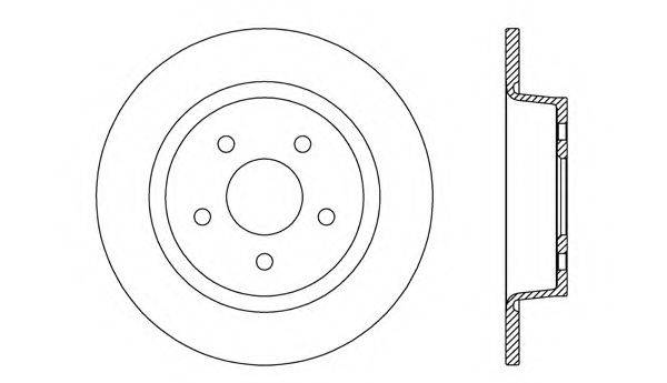 OPEN PARTS BDR263510 гальмівний диск