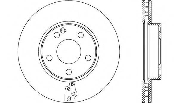 OPEN PARTS BDR264320 гальмівний диск