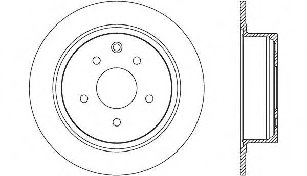 OPEN PARTS BDR264710 гальмівний диск