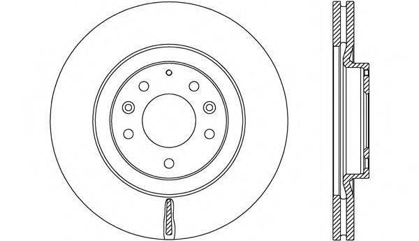 OPEN PARTS BDR268420 гальмівний диск