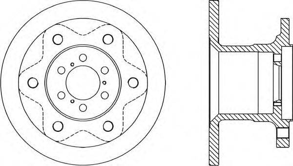 OPEN PARTS BDA114310 гальмівний диск