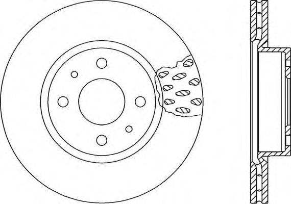 OPEN PARTS BDA114720 гальмівний диск