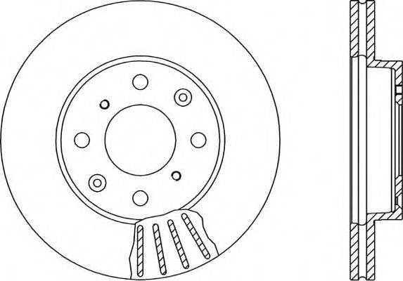 OPEN PARTS BDA121320 гальмівний диск