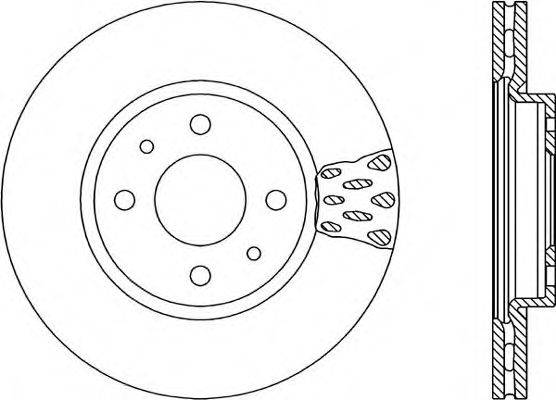 OPEN PARTS BDA123520 гальмівний диск