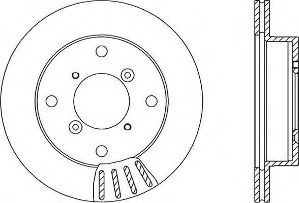 OPEN PARTS BDA150520 гальмівний диск