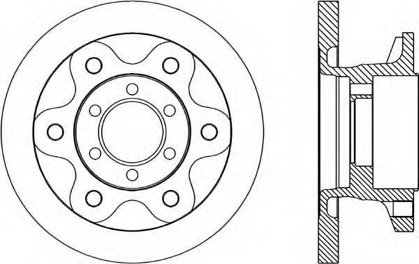 OPEN PARTS BDA169010 гальмівний диск