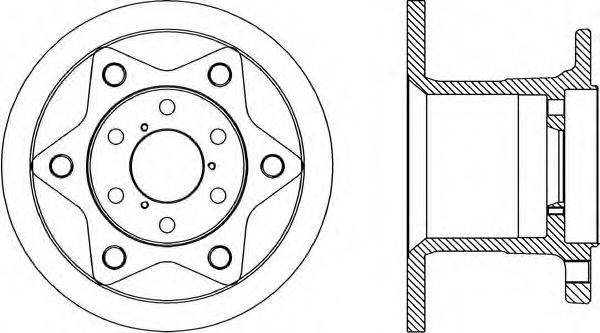 OPEN PARTS BDA176710 гальмівний диск