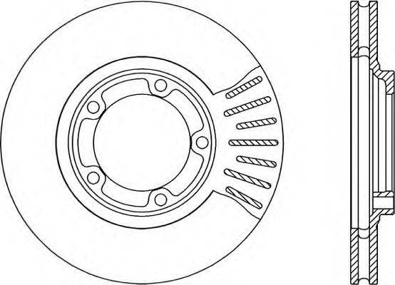 OPEN PARTS BDA179120 гальмівний диск